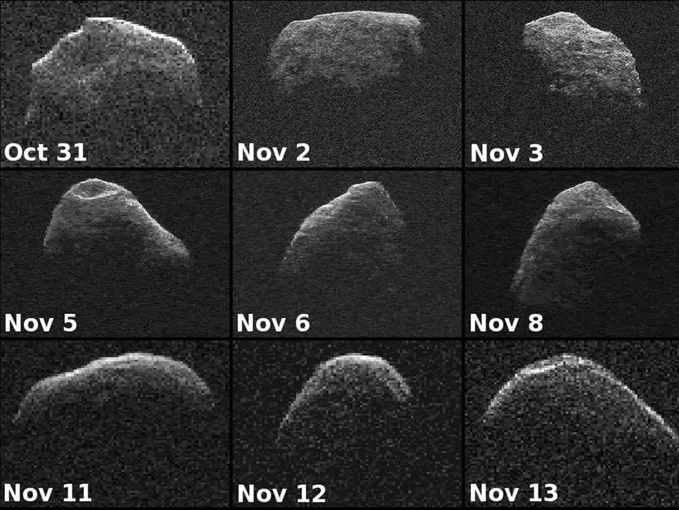 Radar images of asteroid Apophis captured by NASA