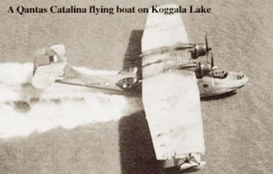 QANTAS Catalina on Koggala Lake - Ceylon now Sri Lanka